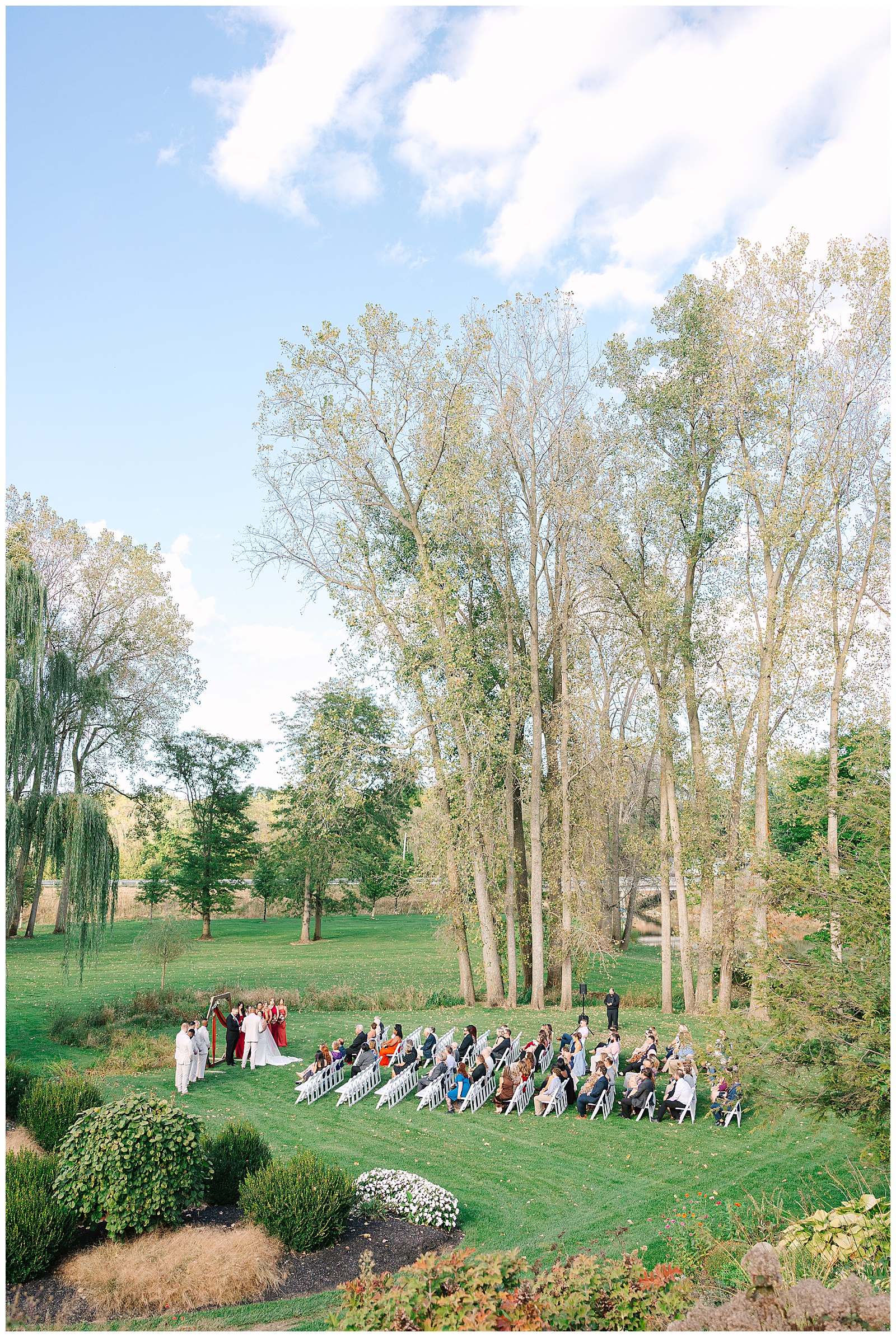 Everhart Gathering Place in Nevada Ohio Fall Wedding | Heather J Photography | Ohio Engagement Photographer