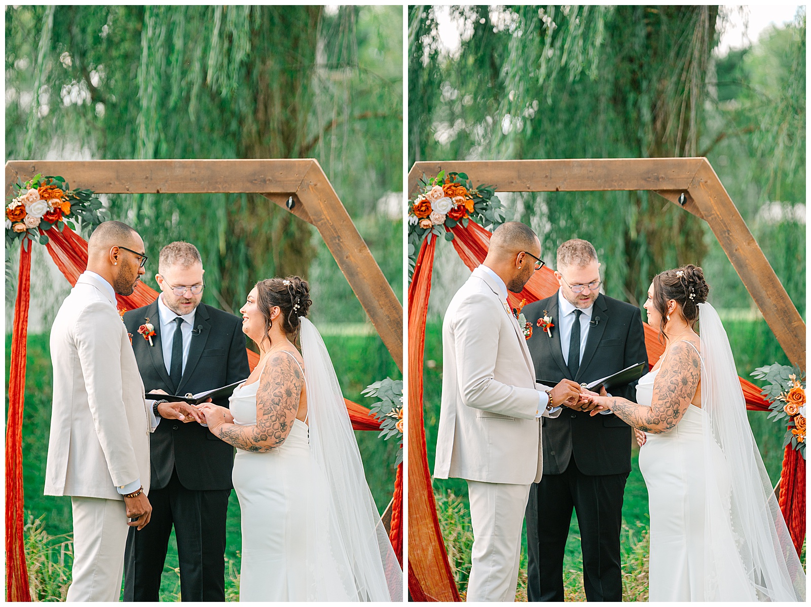 Everhart Gathering Place in Nevada Ohio Fall Wedding | Heather J Photography | Ohio Engagement Photographer