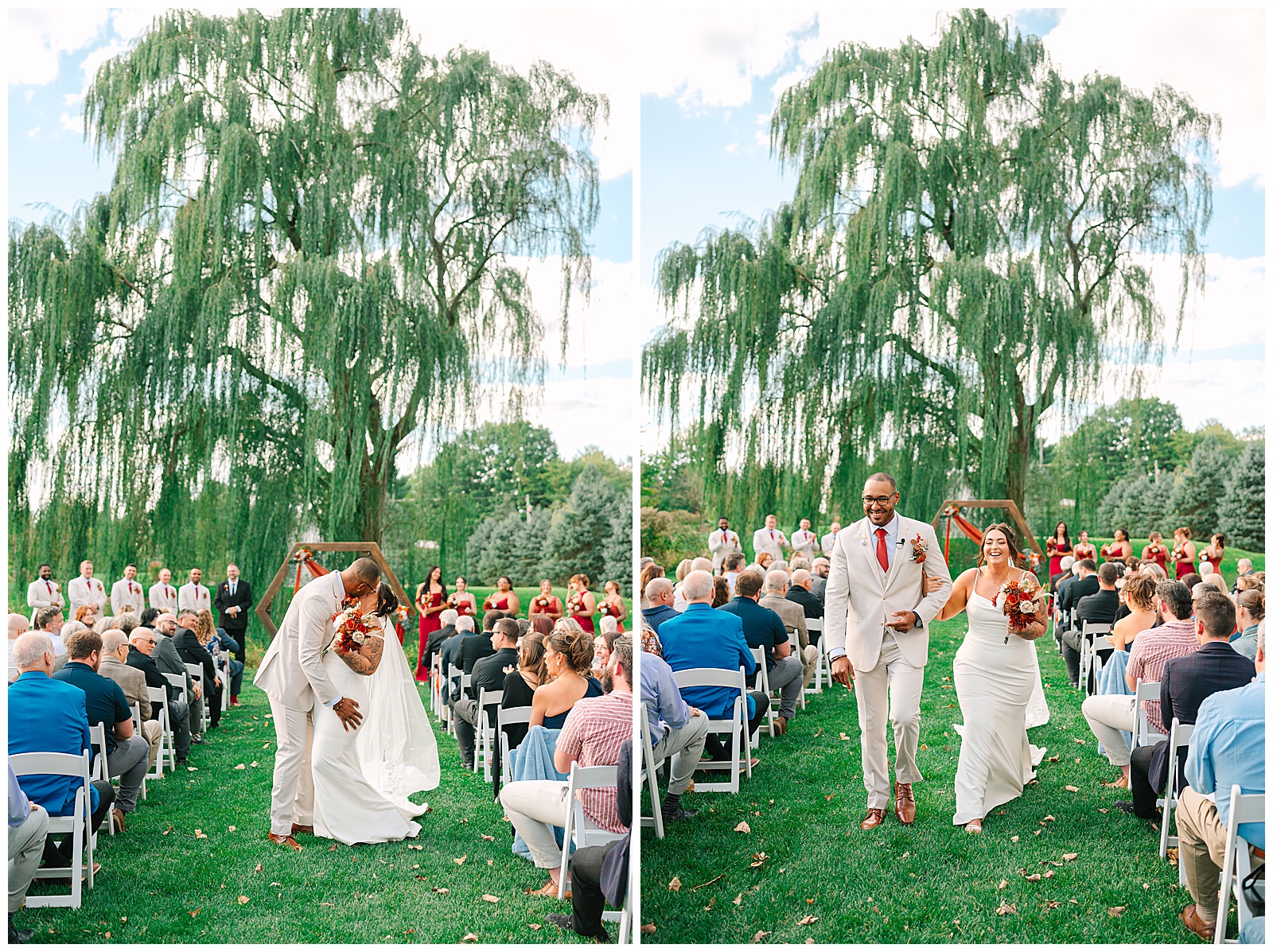 Everhart Gathering Place in Nevada Ohio Fall Wedding | Heather J Photography | Ohio Engagement Photographer