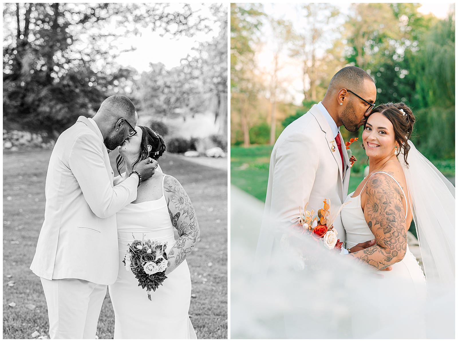 Everhart Gathering Place in Nevada Ohio Fall Wedding | Heather J Photography | Ohio Engagement Photographer