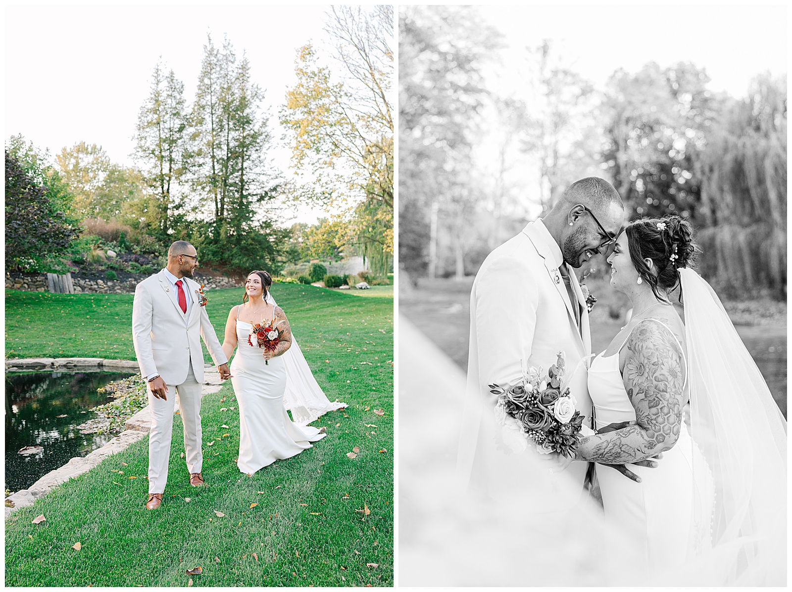 Everhart Gathering Place in Nevada Ohio Fall Wedding | Heather J Photography | Ohio Engagement Photographer