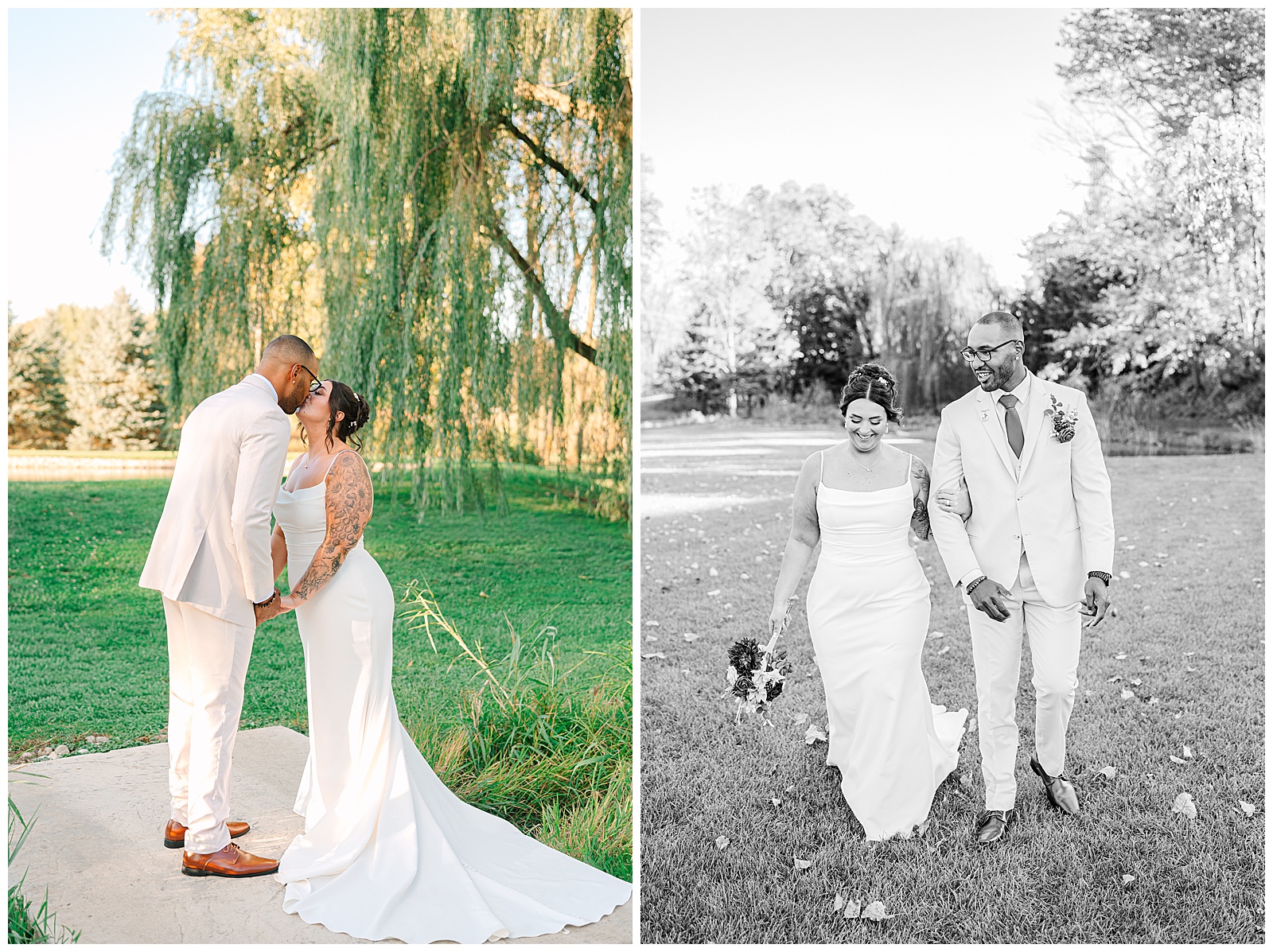 Everhart Gathering Place in Nevada Ohio Fall Wedding | Heather J Photography | Ohio Engagement Photographer