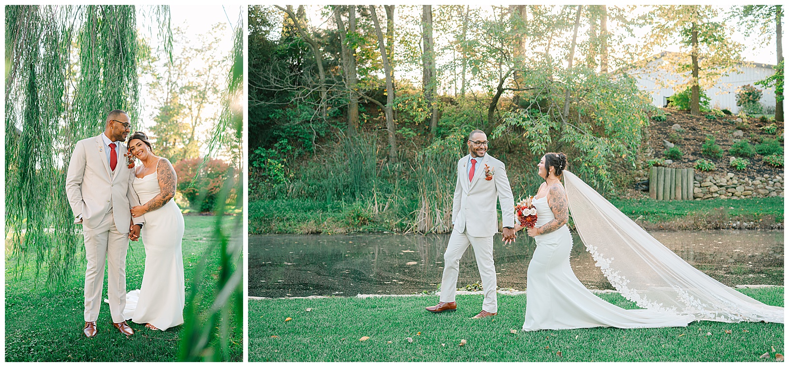Everhart Gathering Place in Nevada Ohio Fall Wedding | Heather J Photography | Ohio Engagement Photographer