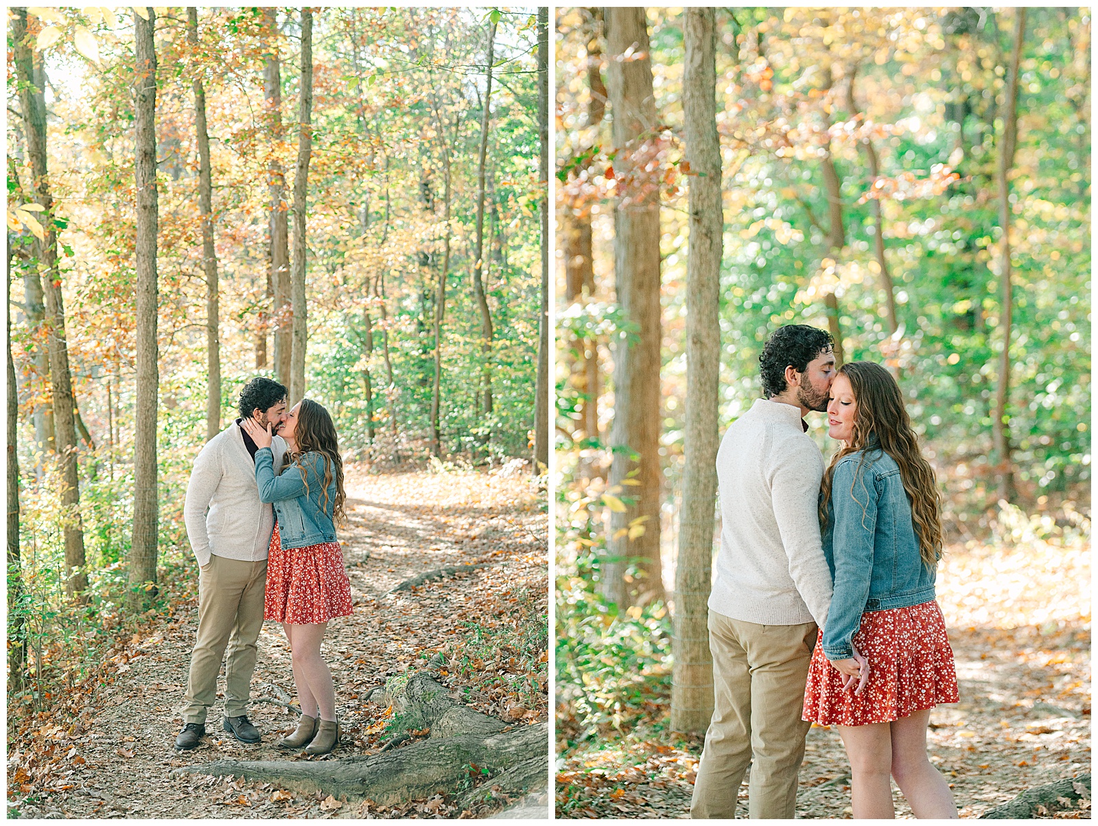 Kendall Lake and Kendall Hills in Peninsula Ohio Fall Engagement | Heather J Photography | Ohio Engagement Photographer