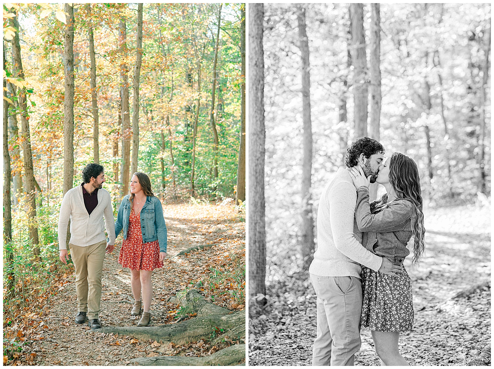 Kendall Lake and Kendall Hills in Peninsula Ohio Fall Engagement | Heather J Photography | Ohio Engagement Photographer