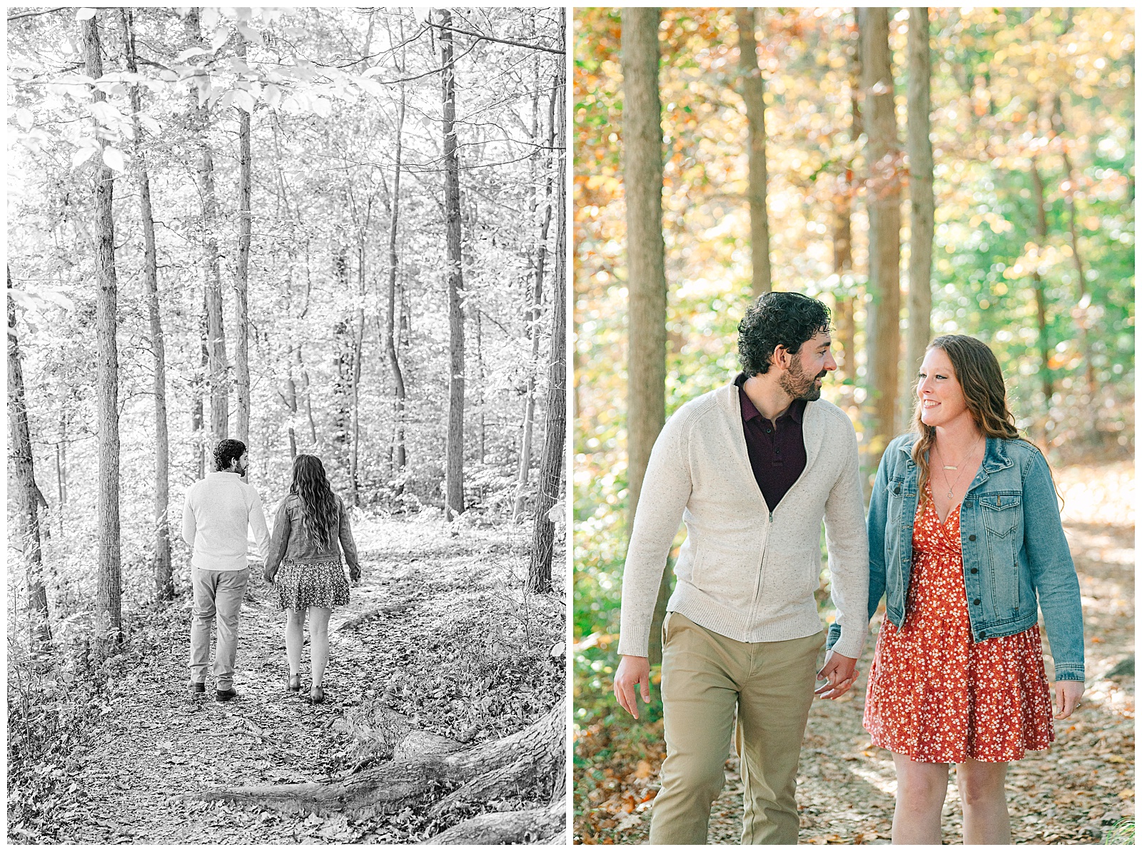Kendall Lake and Kendall Hills in Peninsula Ohio Fall Engagement | Heather J Photography | Ohio Engagement Photographer