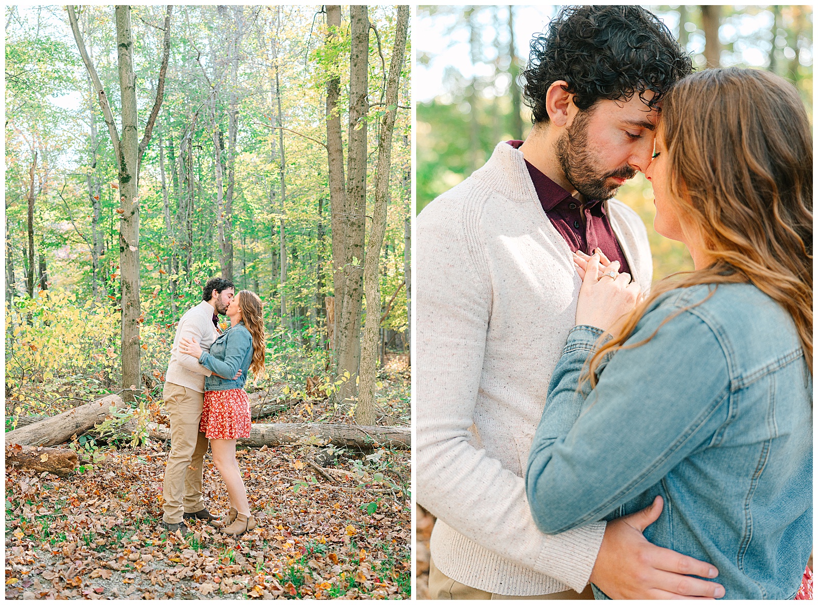 Kendall Lake and Kendall Hills in Peninsula Ohio Fall Engagement | Heather J Photography | Ohio Engagement Photographer
