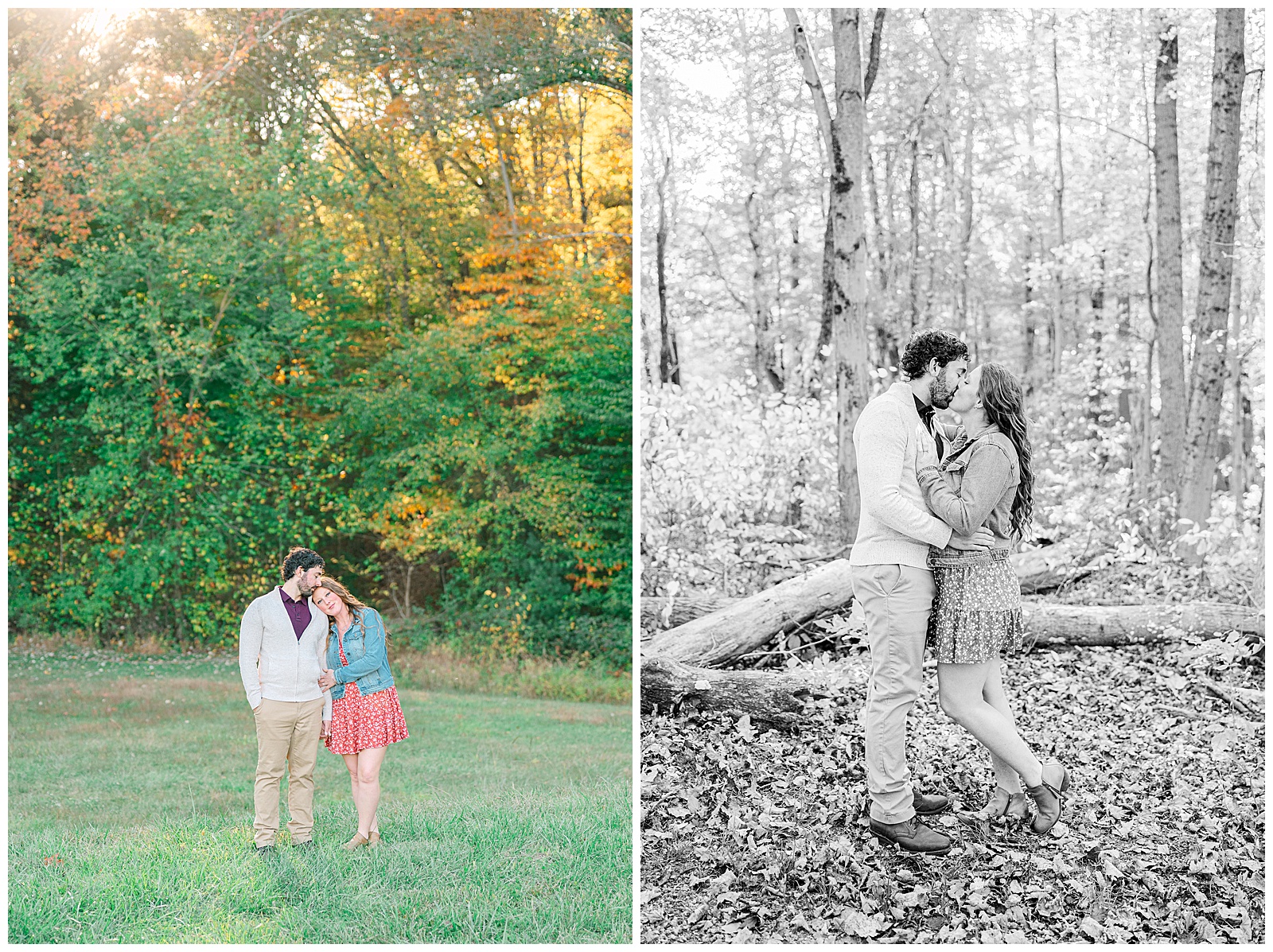 Kendall Lake and Kendall Hills in Peninsula Ohio Fall Engagement | Heather J Photography | Ohio Engagement Photographer