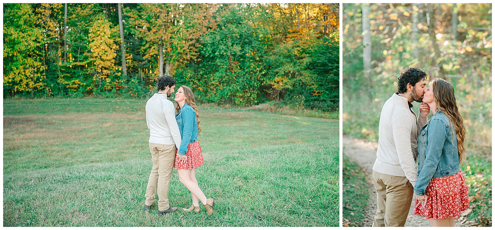Kendall Lake and Kendall Hills in Peninsula Ohio Fall Engagement | Heather J Photography | Ohio Engagement Photographer