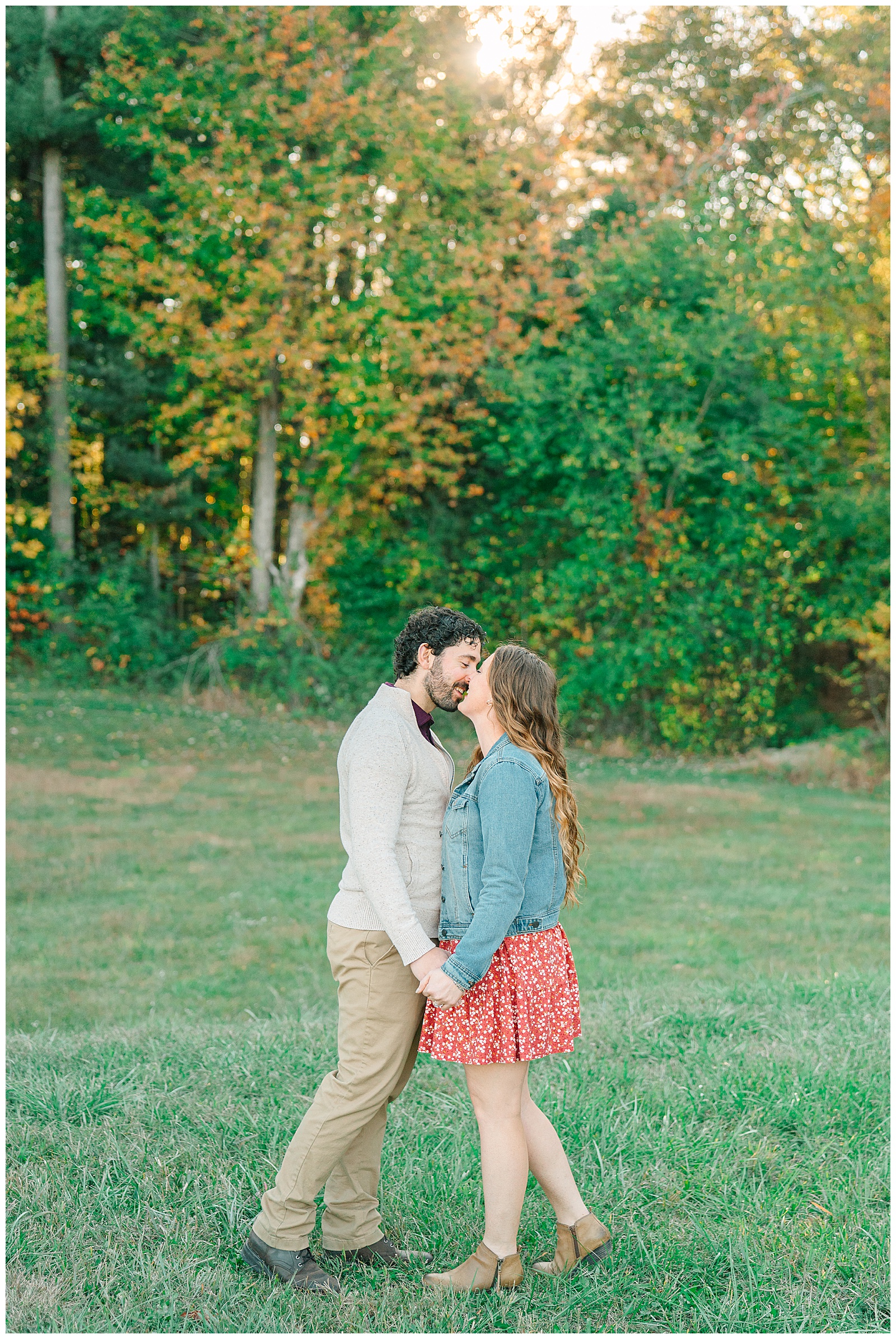 Kendall Lake and Kendall Hills in Peninsula Ohio Fall Engagement | Heather J Photography | Ohio Engagement Photographer