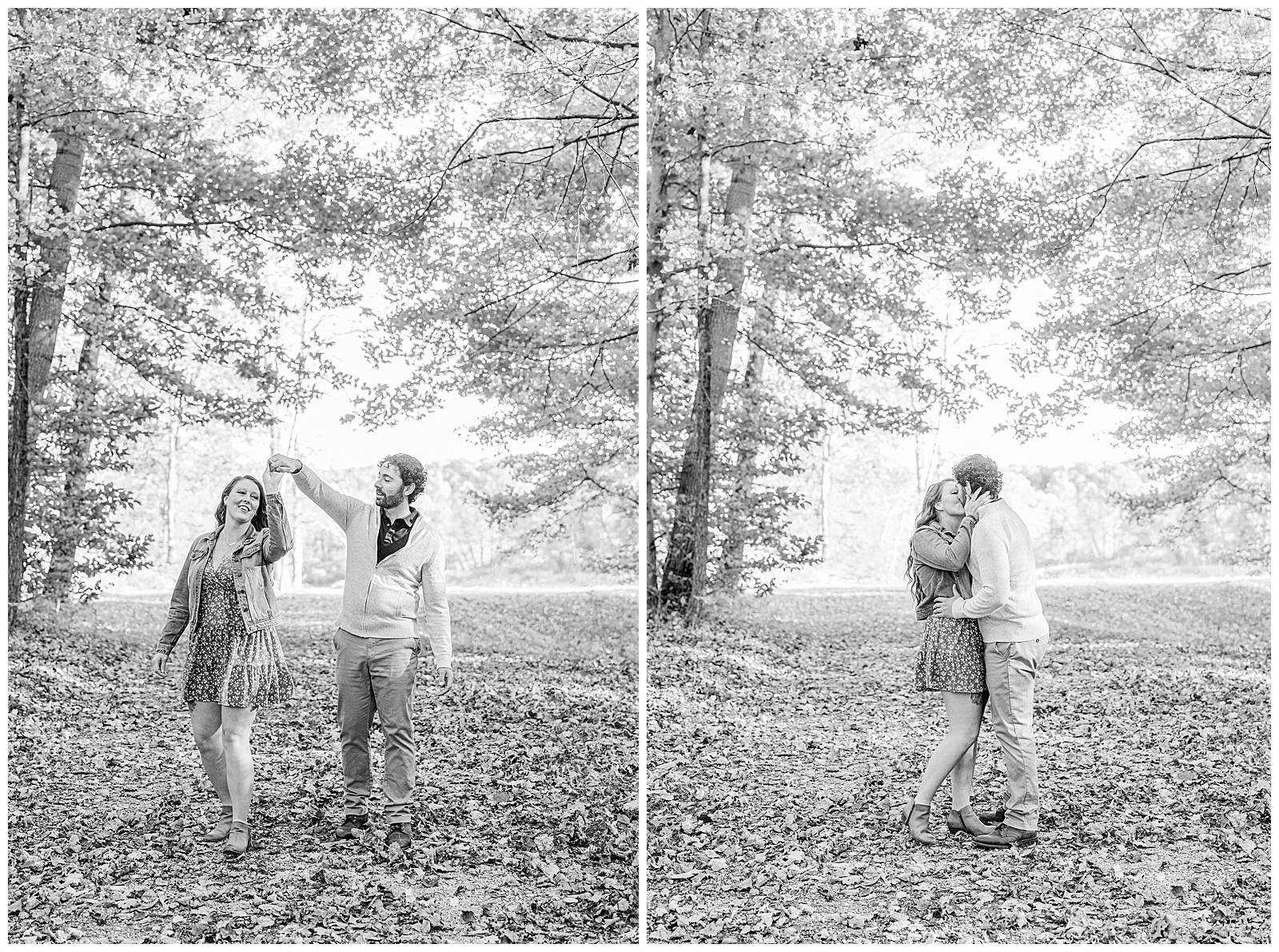 Kendall Lake and Kendall Hills in Peninsula Ohio Fall Engagement | Heather J Photography | Ohio Engagement Photographer