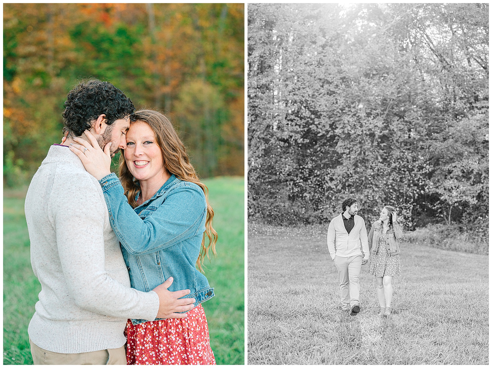 Kendall Lake and Kendall Hills in Peninsula Ohio Fall Engagement | Heather J Photography | Ohio Engagement Photographer