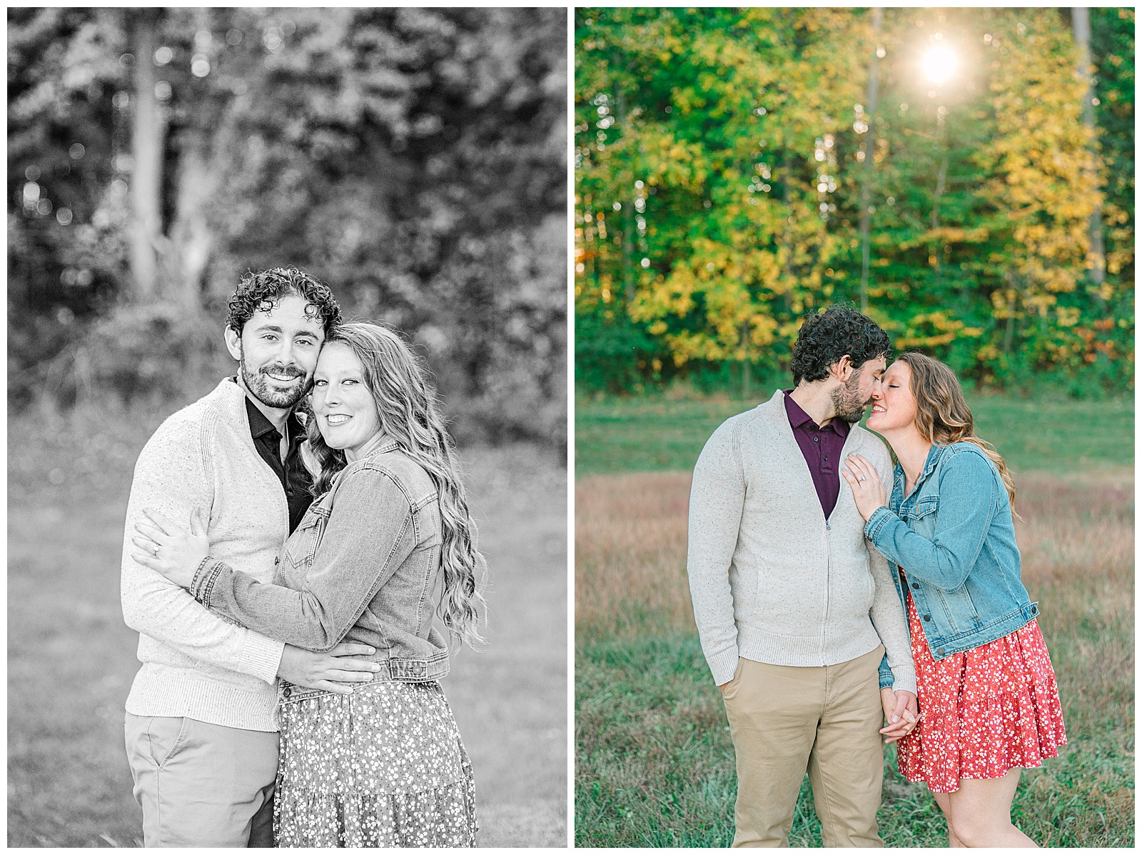 Kendall Lake and Kendall Hills in Peninsula Ohio Fall Engagement | Heather J Photography | Ohio Engagement Photographer
