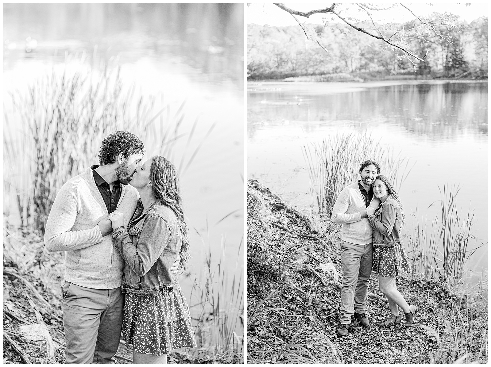 Kendall Lake and Kendall Hills in Peninsula Ohio Fall Engagement | Heather J Photography | Ohio Engagement Photographer