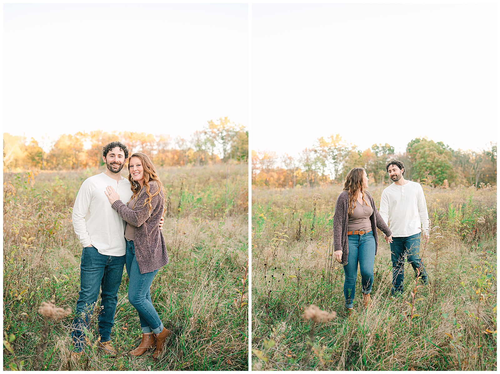 Kendall Lake and Kendall Hills in Peninsula Ohio Fall Engagement | Heather J Photography | Ohio Engagement Photographer