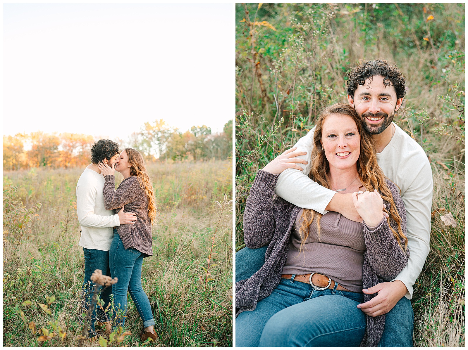 Kendall Lake and Kendall Hills in Peninsula Ohio Fall Engagement | Heather J Photography | Ohio Engagement Photographer
