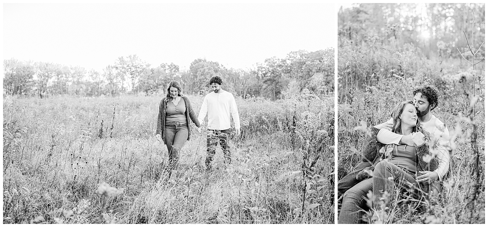 Kendall Lake and Kendall Hills in Peninsula Ohio Fall Engagement | Heather J Photography | Ohio Engagement Photographer