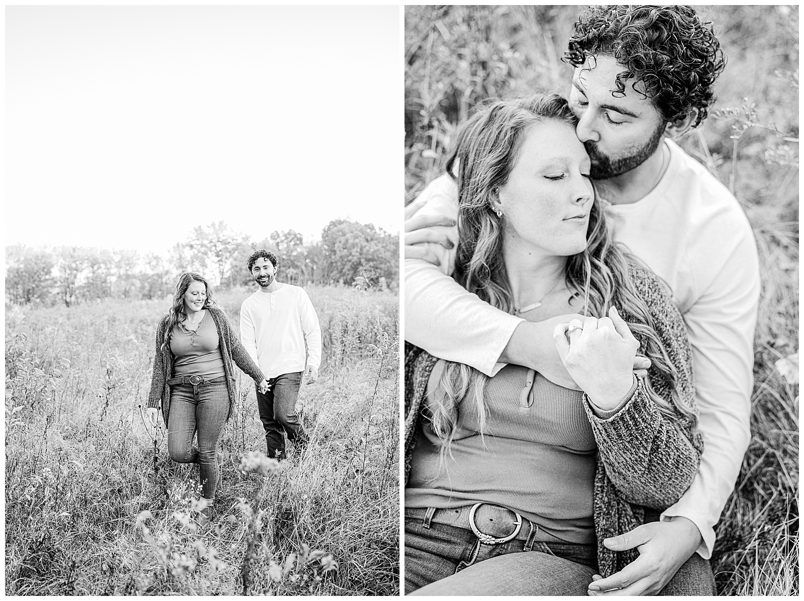 Kendall Lake and Kendall Hills in Peninsula Ohio Fall Engagement | Heather J Photography | Ohio Engagement Photographer