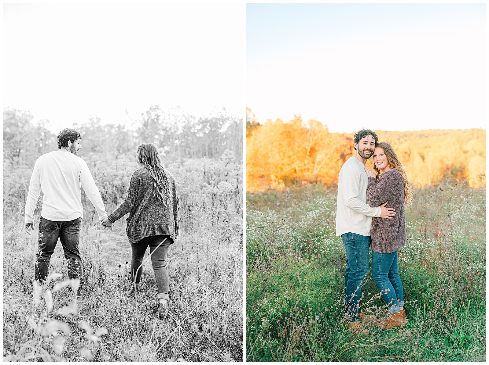 Kendall Lake and Kendall Hills in Peninsula Ohio Fall Engagement | Heather J Photography | Ohio Engagement Photographer