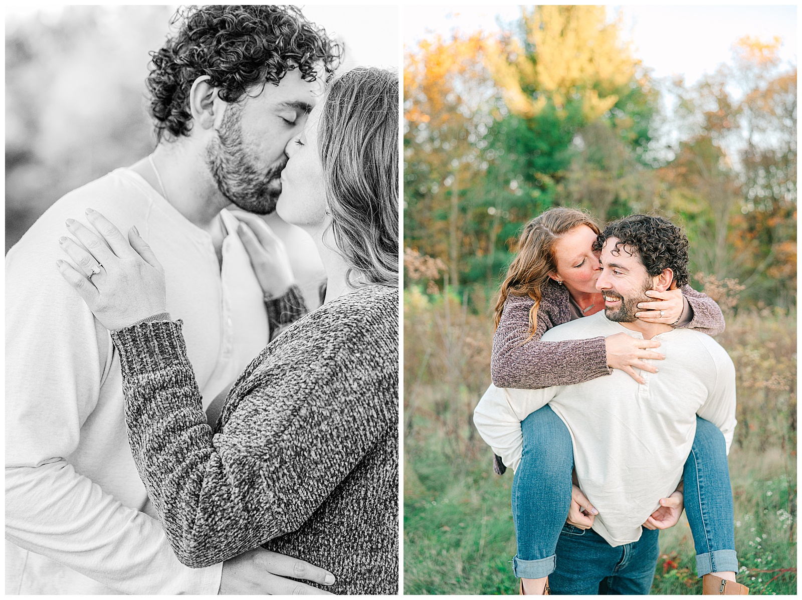 Kendall Lake and Kendall Hills in Peninsula Ohio Fall Engagement | Heather J Photography | Ohio Engagement Photographer