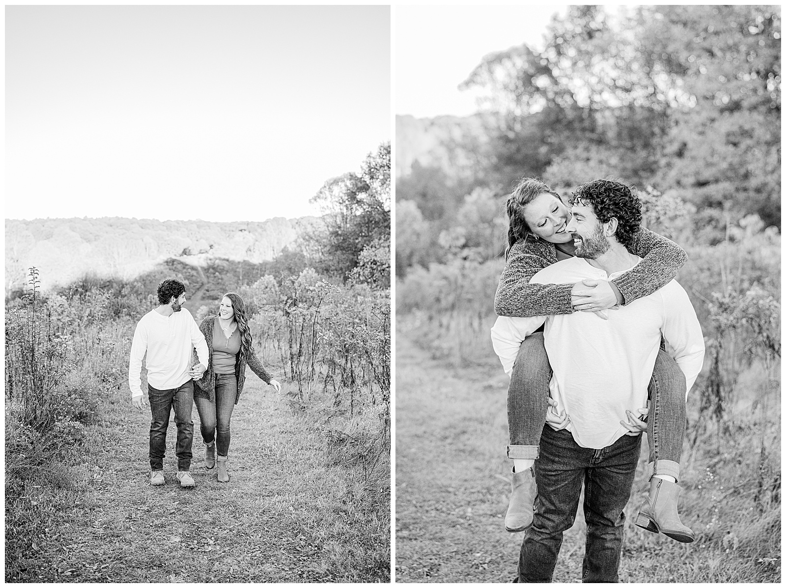 Kendall Lake and Kendall Hills in Peninsula Ohio Fall Engagement | Heather J Photography | Ohio Engagement Photographer