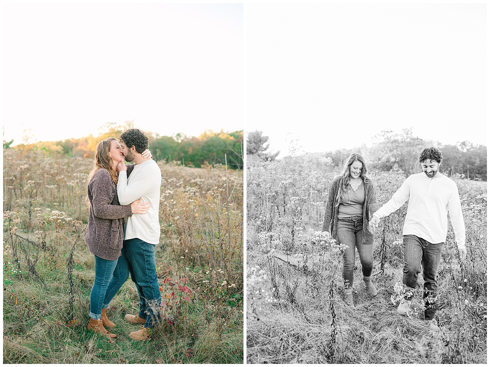 Kendall Lake and Kendall Hills in Peninsula Ohio Fall Engagement | Heather J Photography | Ohio Engagement Photographer