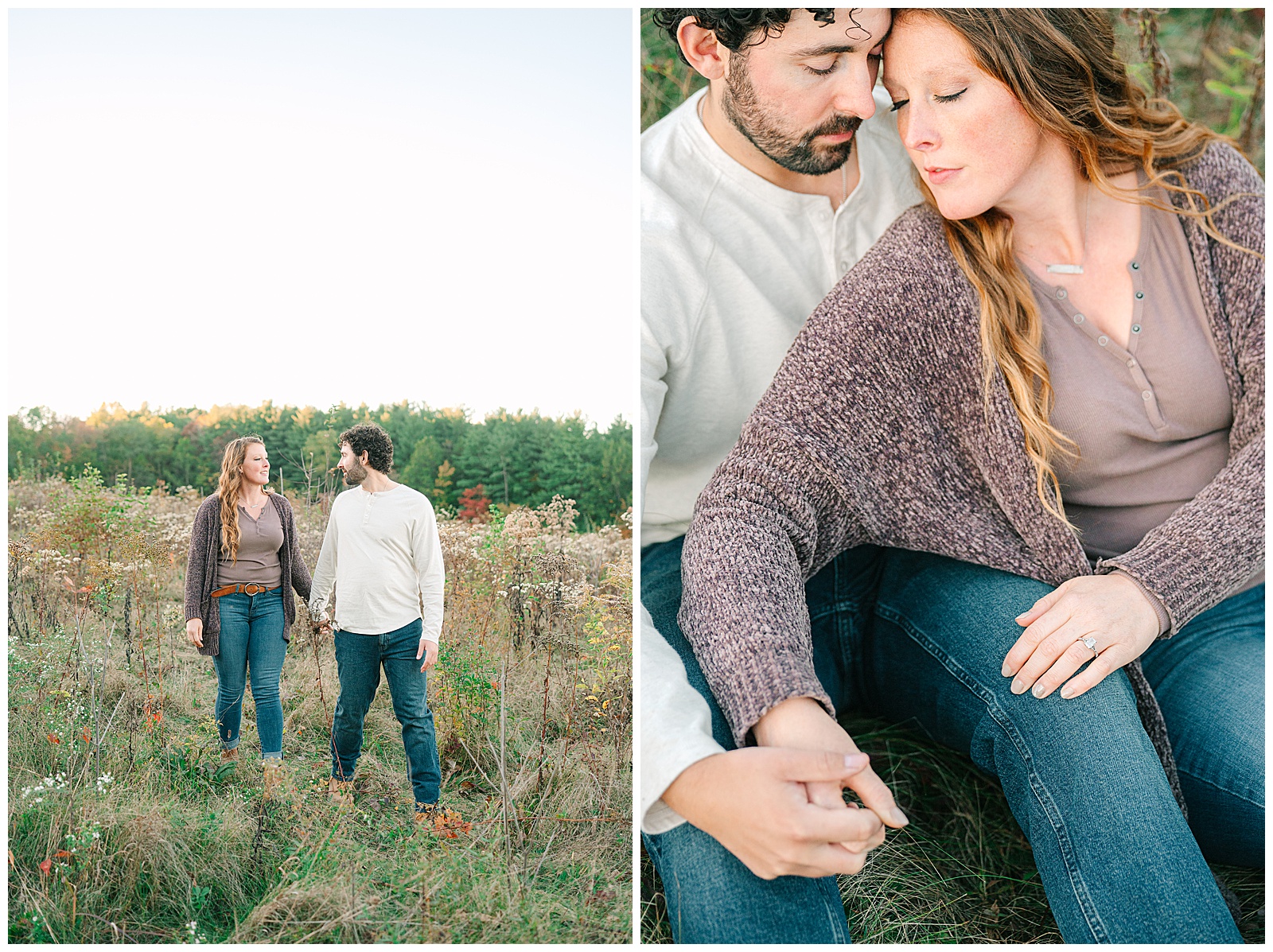 Kendall Lake and Kendall Hills in Peninsula Ohio Fall Engagement | Heather J Photography | Ohio Engagement Photographer
