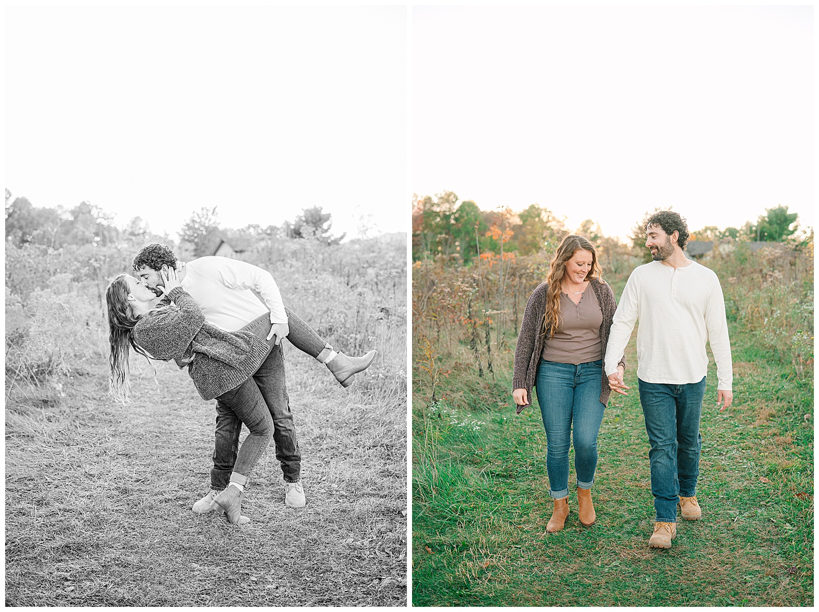 Kendall Lake and Kendall Hills in Peninsula Ohio Fall Engagement | Heather J Photography | Ohio Engagement Photographer
