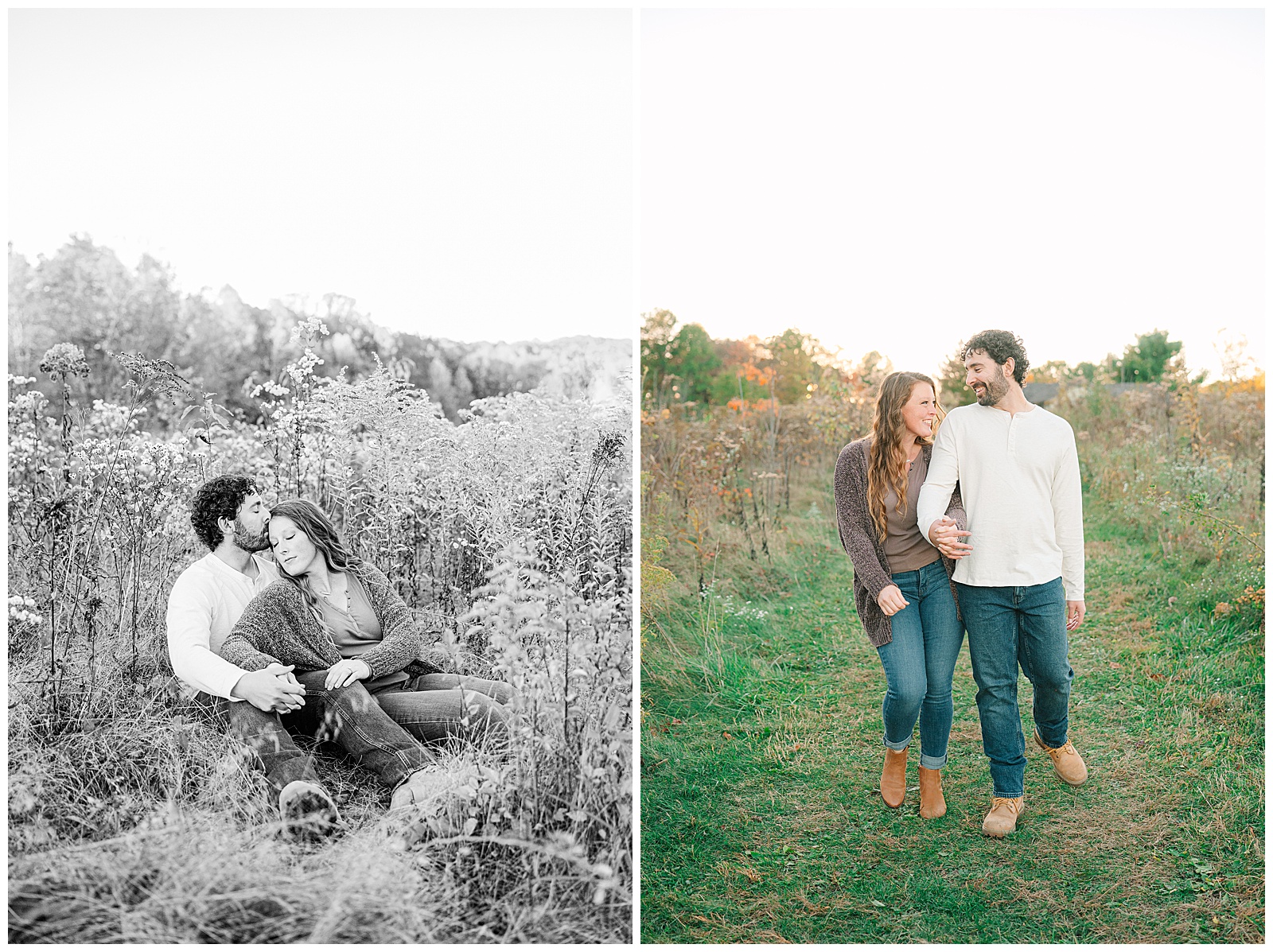 Kendall Lake and Kendall Hills in Peninsula Ohio Fall Engagement | Heather J Photography | Ohio Engagement Photographer