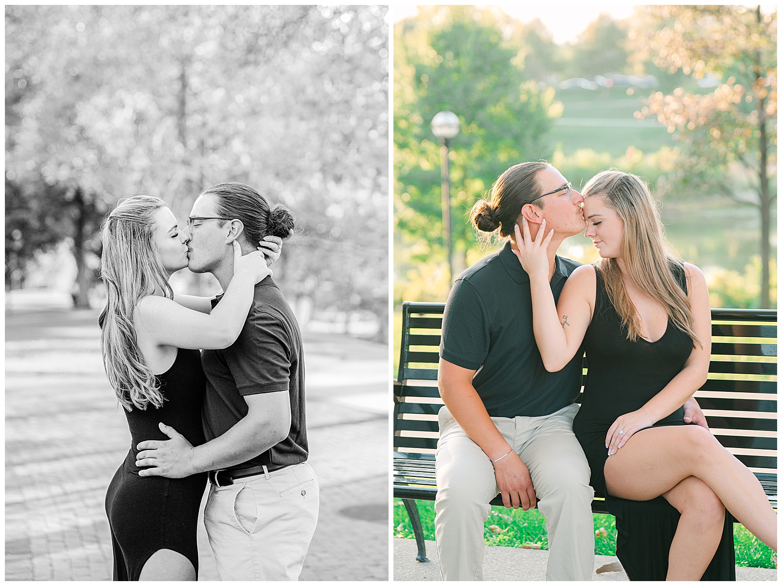 Scioto Mile Columbus Ohio Engagement Session | Heather J Photography | Ohio Engagement Photographer