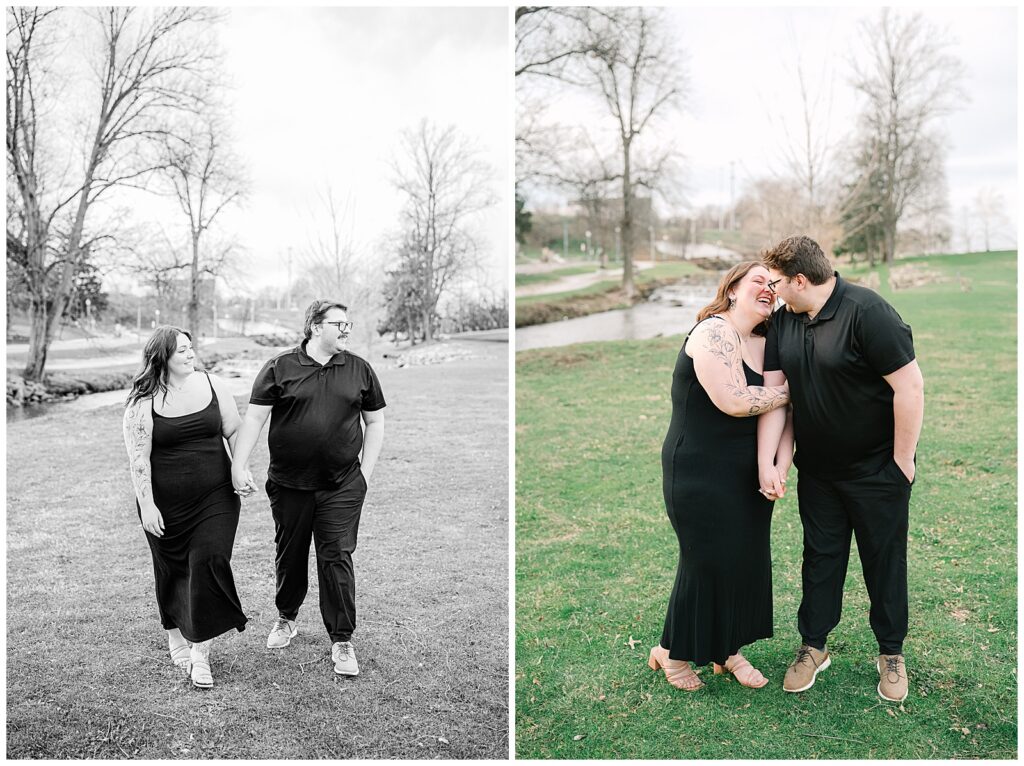 Tall Grass Engagement session at Kendall Hills in CVNP | Heather J Photography | Ohio Engagement Photographer_0014 Engagement at Stadium Park and McKinley Monument in Canton Ohio | Heather J Photography | Ohio Engagement Photographer