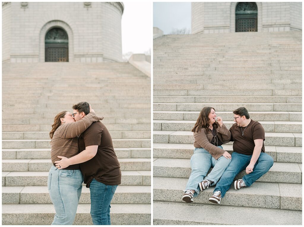 Tall Grass Engagement session at Kendall Hills in CVNP | Heather J Photography | Ohio Engagement Photographer_0022 Engagement at Stadium Park and McKinley Monument in Canton Ohio | Heather J Photography | Ohio Engagement Photographer