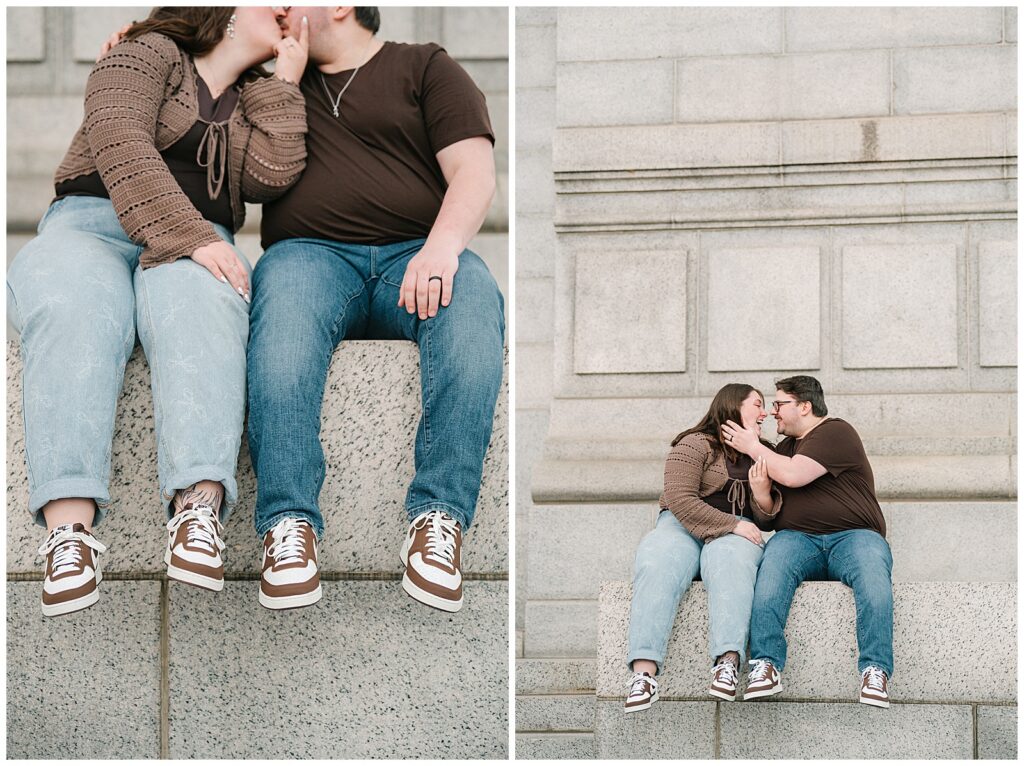 Tall Grass Engagement session at Kendall Hills in CVNP | Heather J Photography | Ohio Engagement Photographer_0027 Engagement at Stadium Park and McKinley Monument in Canton Ohio | Heather J Photography | Ohio Engagement Photographer