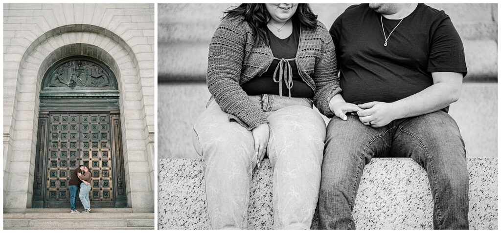 Tall Grass Engagement session at Kendall Hills in CVNP | Heather J Photography | Ohio Engagement Photographer_0031 Engagement at Stadium Park and McKinley Monument in Canton Ohio | Heather J Photography | Ohio Engagement Photographer
