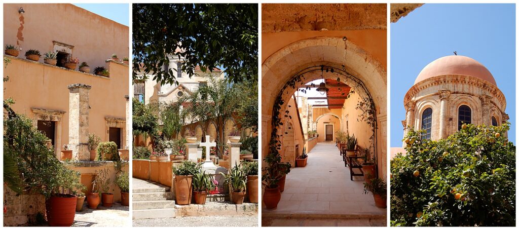 Monastery in Crete with a olive oil and wine tasting in the cellar
