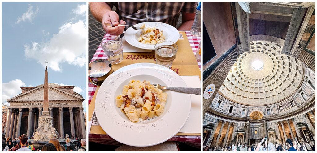 The Pantheon and Rosetta pasta 