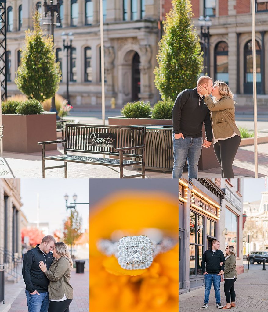 Historic Downtown Wooster Ohio Engagement