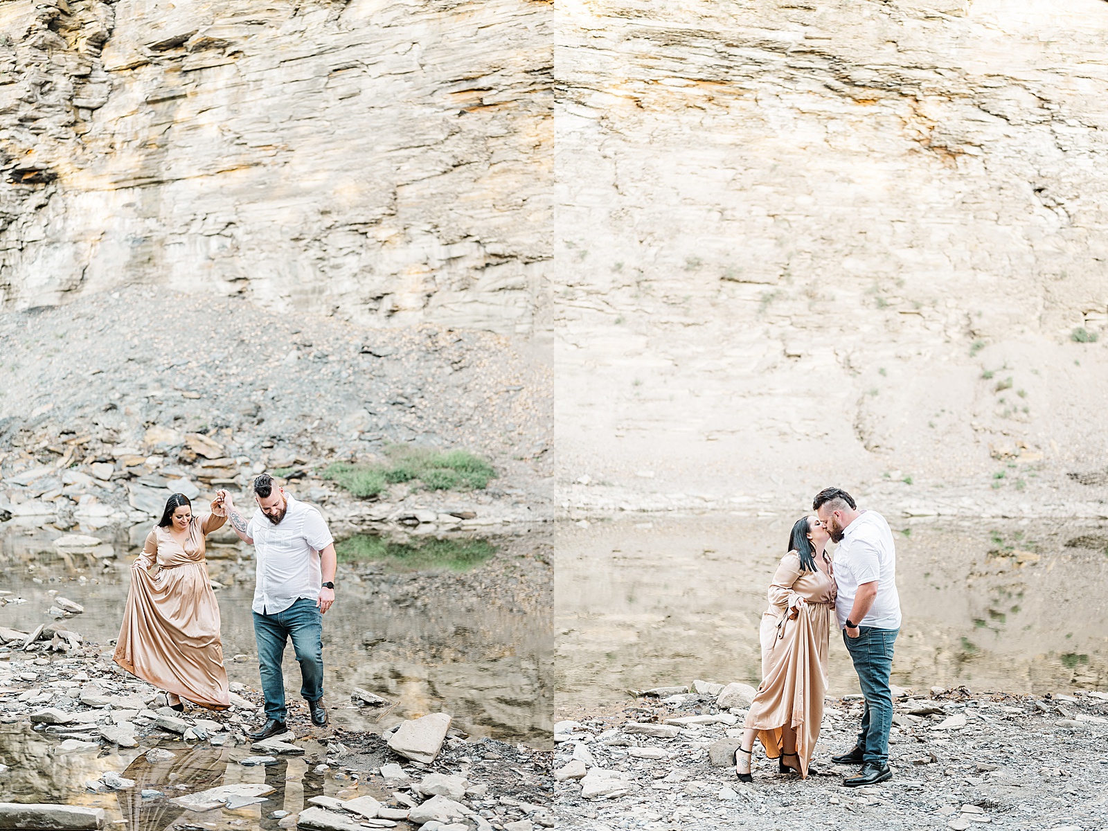 Canyon in Ohio Inspired Engagement Session