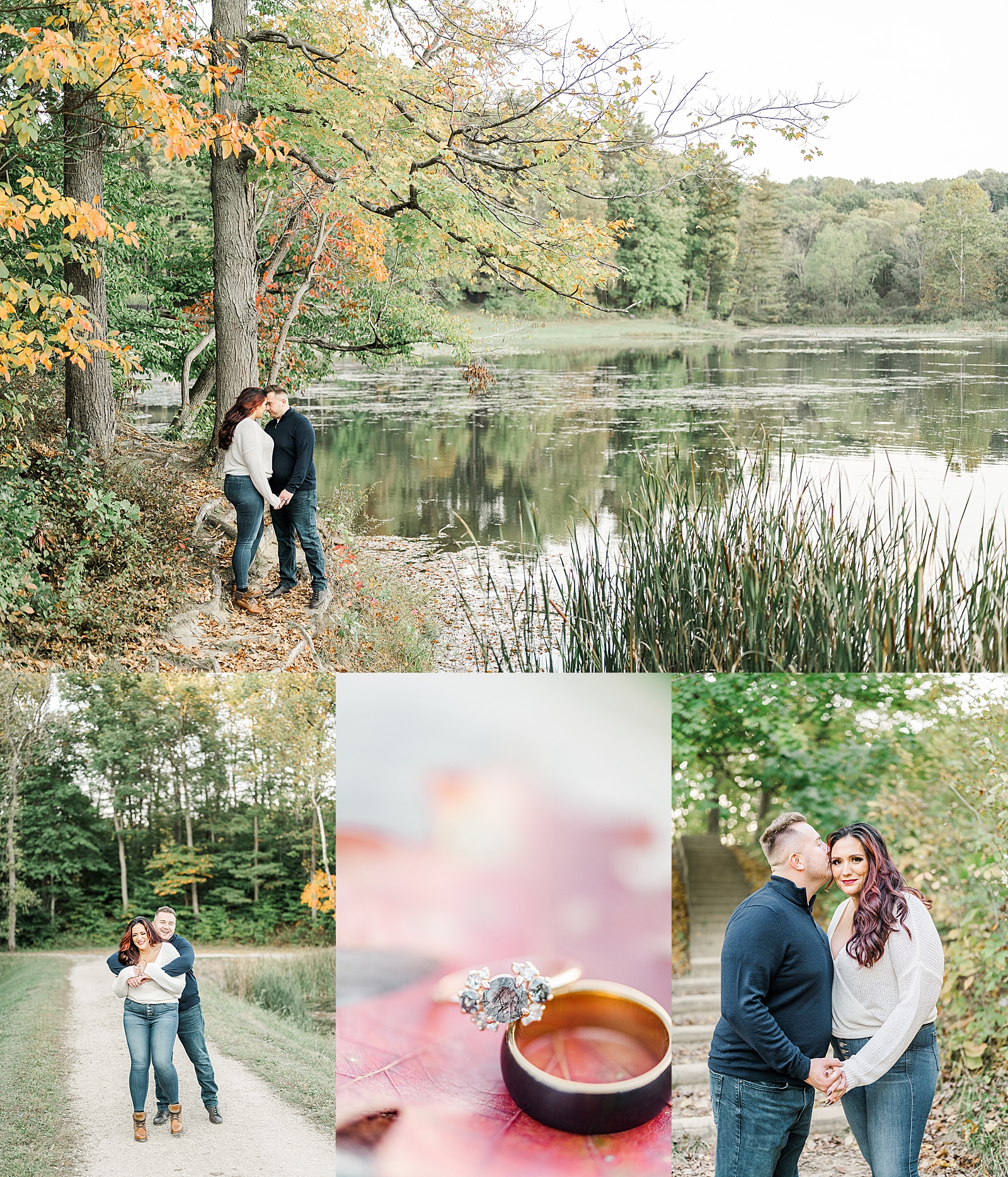 Fall Engagement session at Kendall Lake