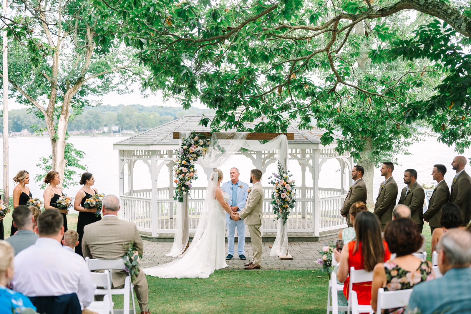 Pride and Prejudice Romantic Garden Wedding at Tudor House at Portage Lakes Akron Ohio