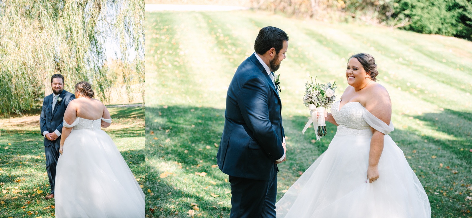 October Fall Wedding at Stables at Arrowhead Lake in Millersburg Ohio