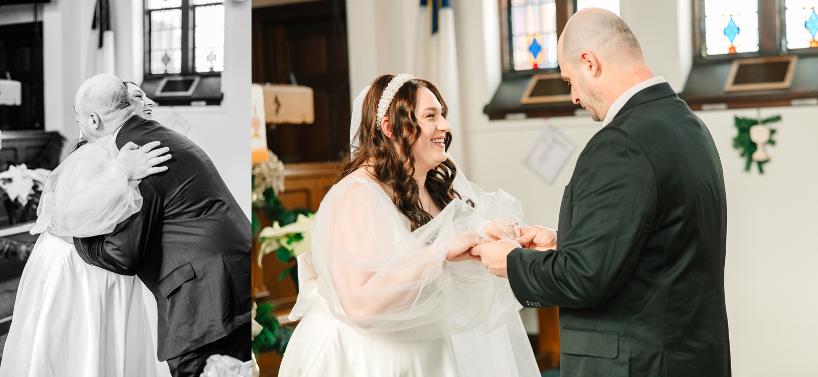 Classic Black and White Winter Wedding near Youngstown Ohio