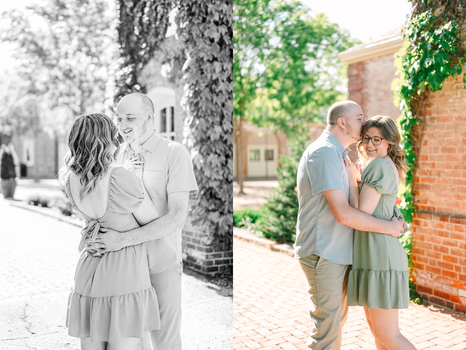Kingwood Garden Center Engagement Session in Mansfield Ohio