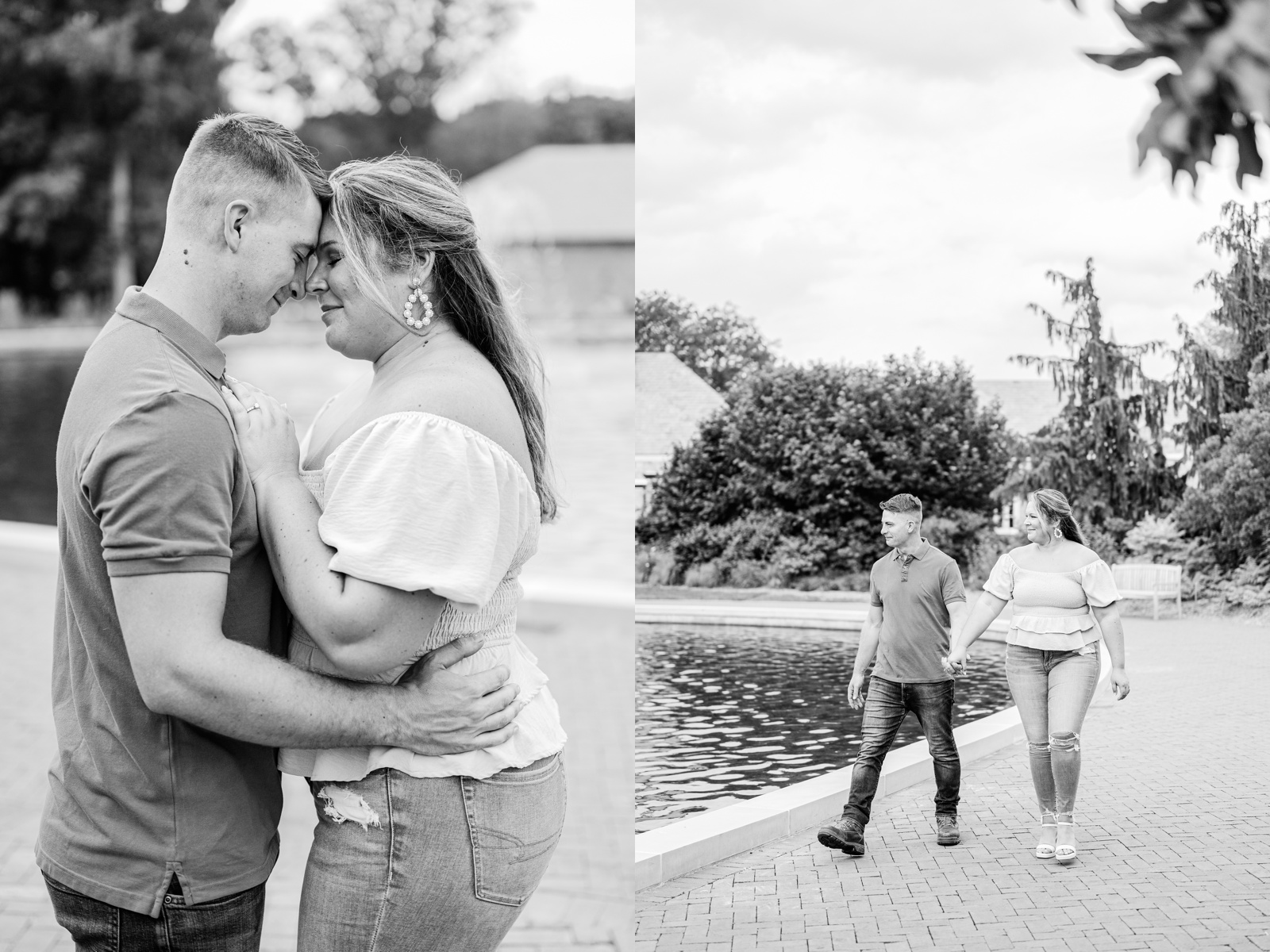 Kingwood Center Gardens in Mansfield Ohio Engagement Session