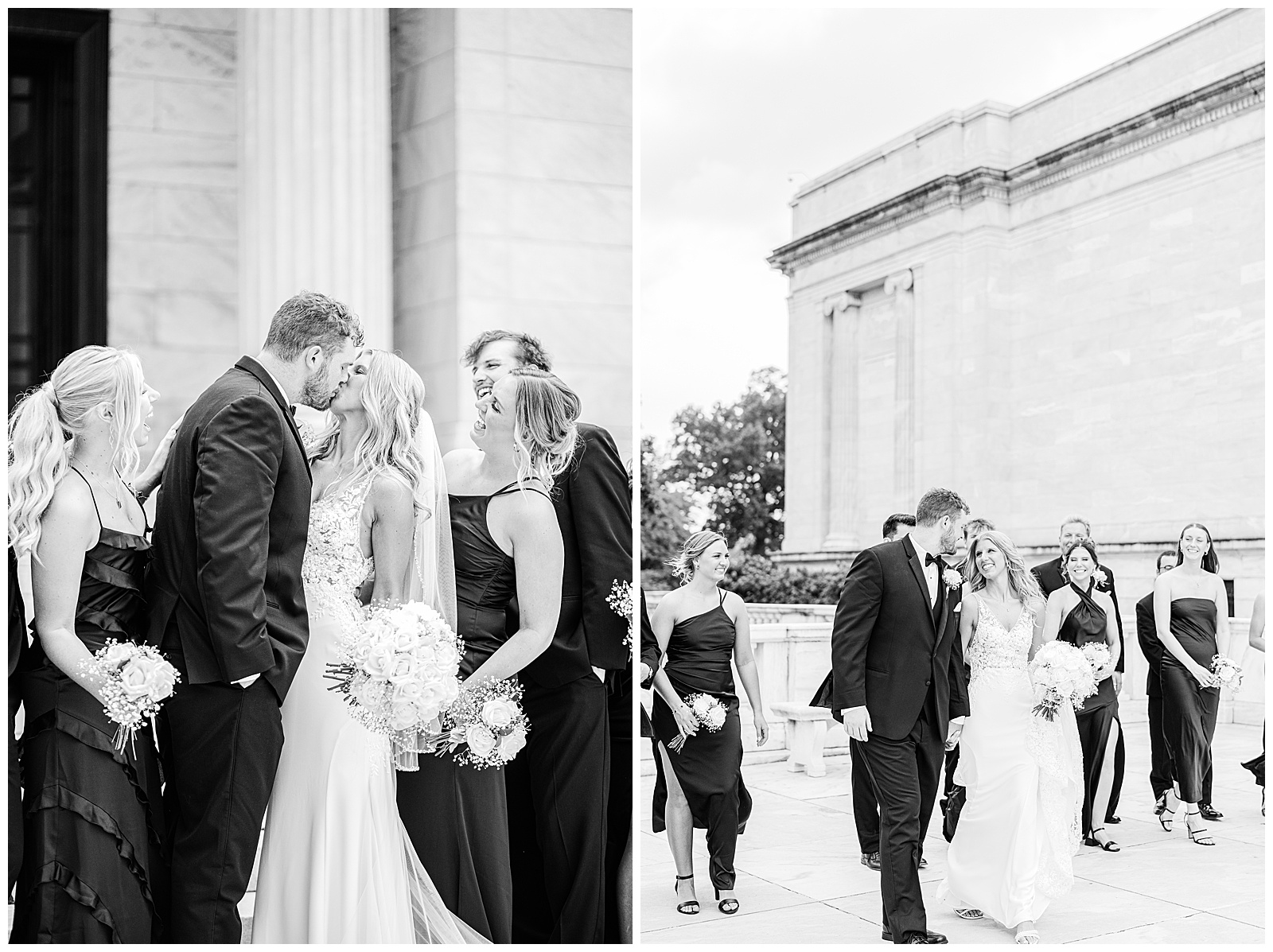 Classic Black and White Wedding in Cleveland Ohio