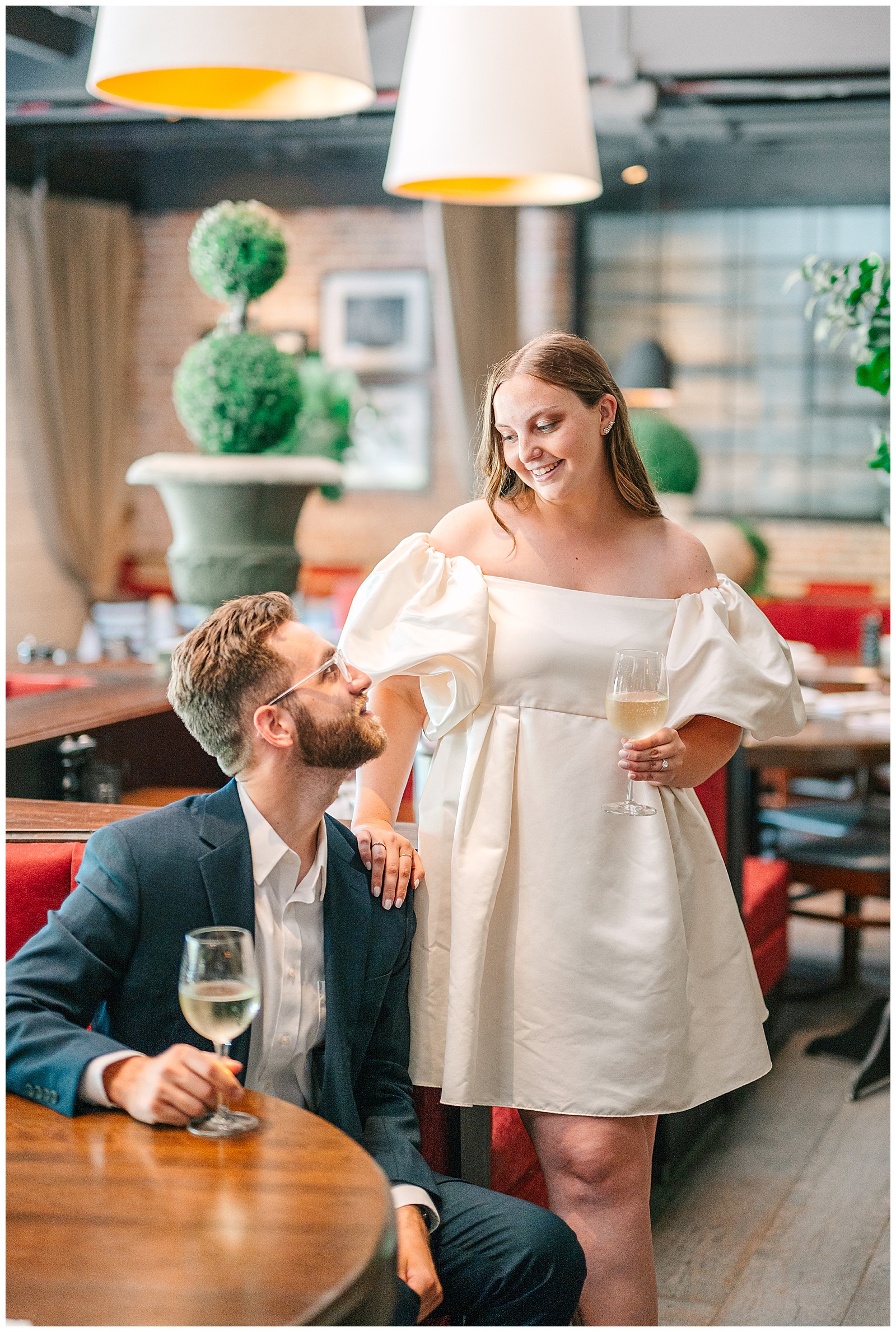 Bar Italia and Cedar Creek Grille and Acacia Reservation Engagement Session in Beachwood Ohio