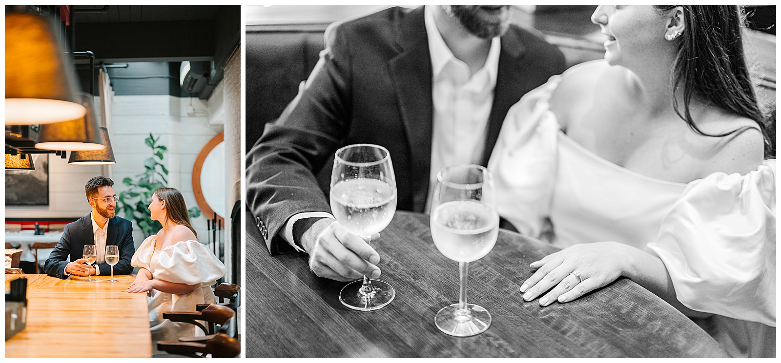 Bar Italia and Cedar Creek Grille and Acacia Reservation Engagement Session in Beachwood Ohio