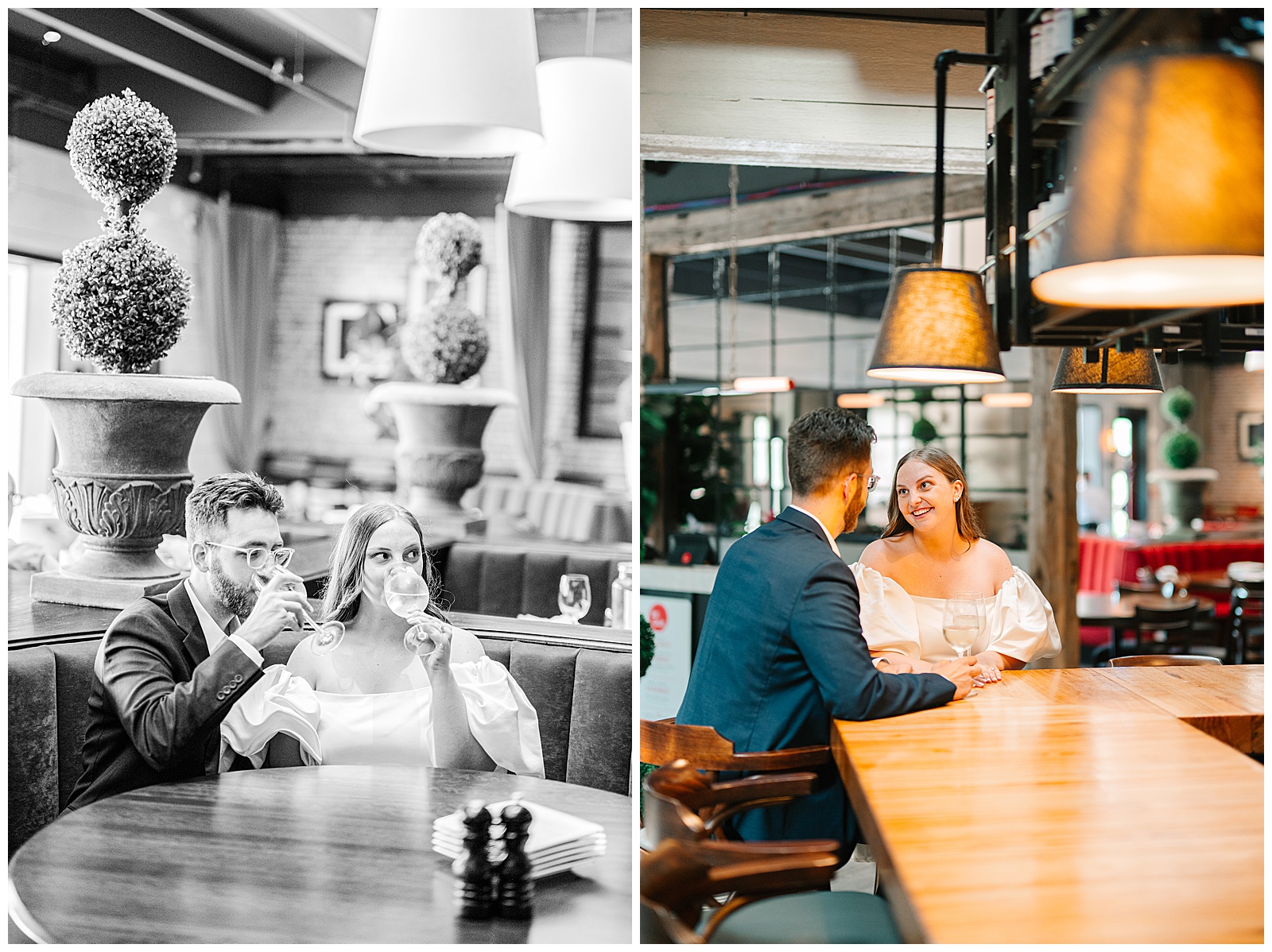 Bar Italia and Cedar Creek Grille and Acacia Reservation Engagement Session in Beachwood Ohio