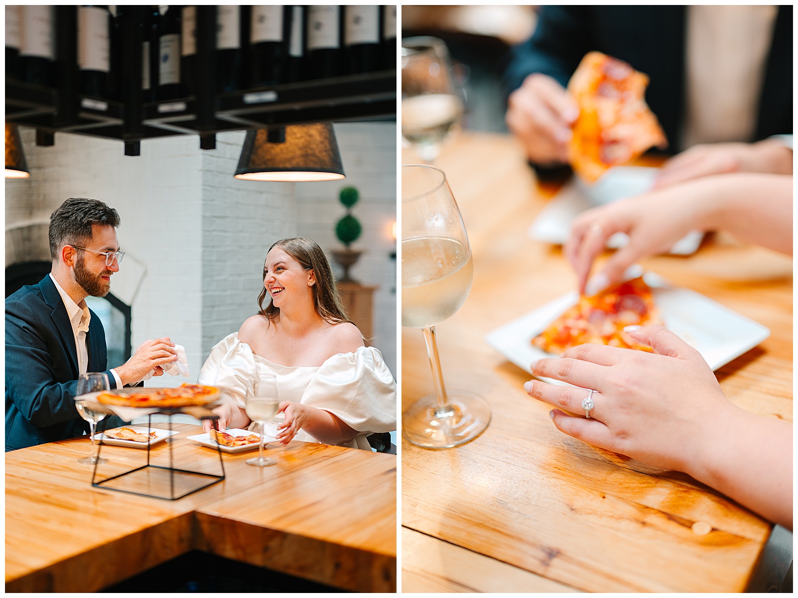 Bar Italia and Cedar Creek Grille and Acacia Reservation Engagement Session in Beachwood Ohio