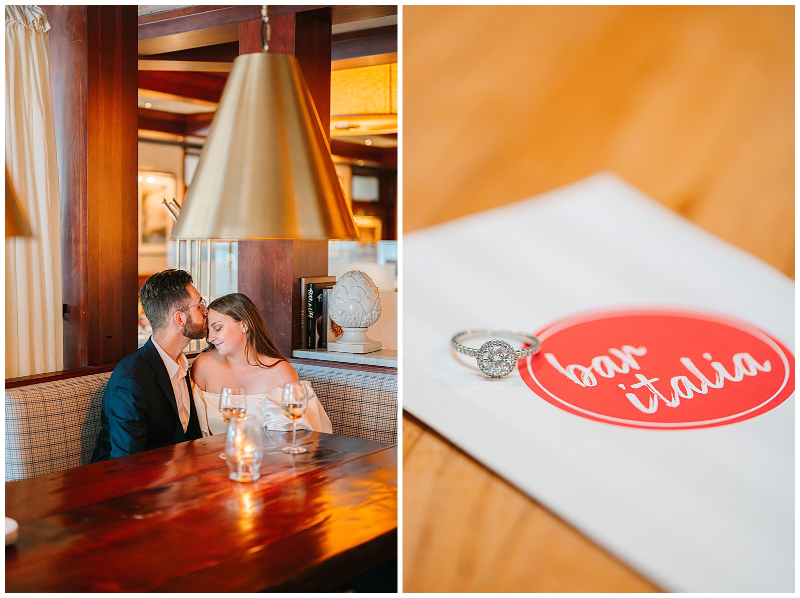 Bar Italia and Cedar Creek Grille and Acacia Reservation Engagement Session in Beachwood Ohio